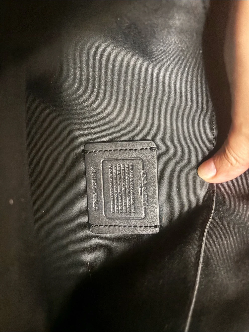 Coach Brown Signature Laptop Bag with Black Trim